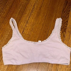Skims Purple Lace Pointelle Bralette